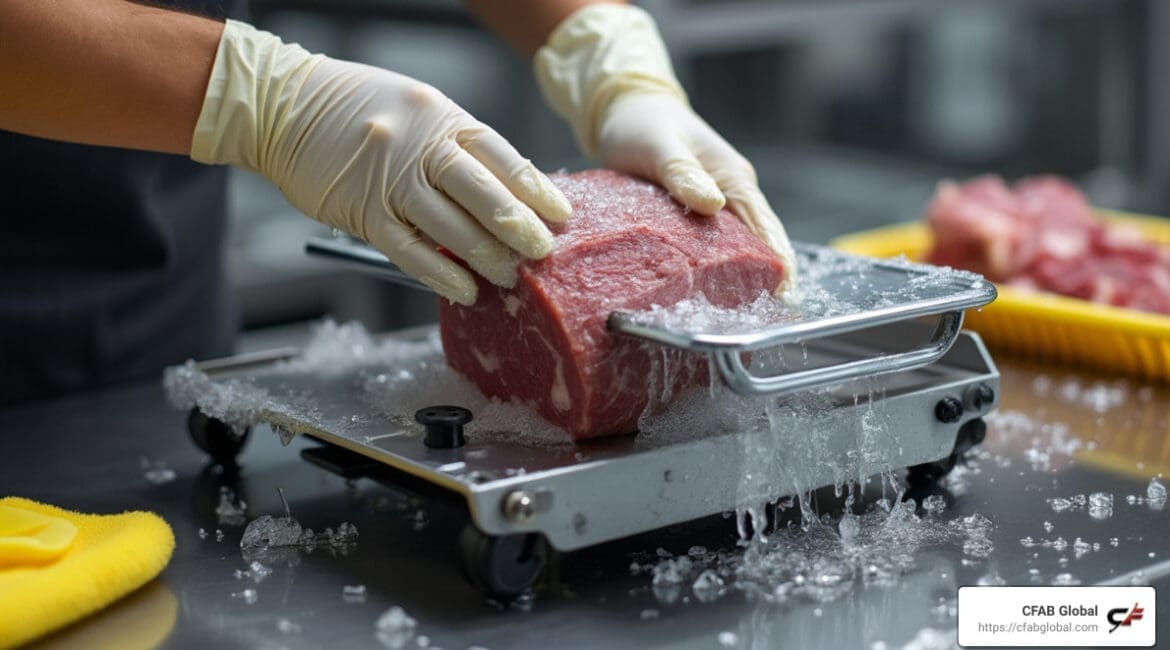 how to clean meat slicer